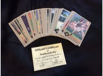 1991 Front Row Draft Pick 50 Card Set With COA