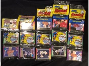 1989 Donruss Baseball Card Rack Packs Lot Of 5