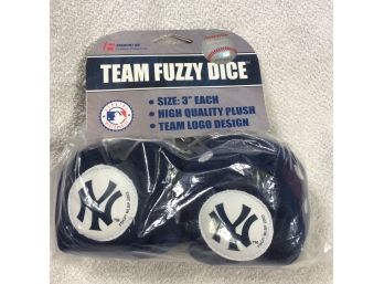 New York Yankees Fuzzy Dice