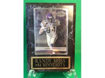 Randy Moss Minnesota Vikings Football Card Plaque
