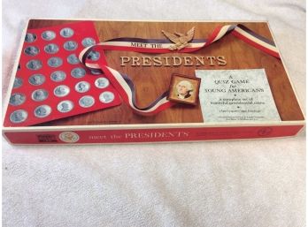 Vintage Meet The Presidents Board Game