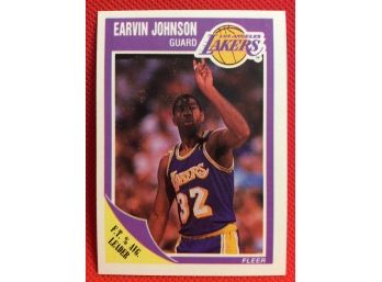 1989-90 Fleer Earvin Magic Johnson Card #77