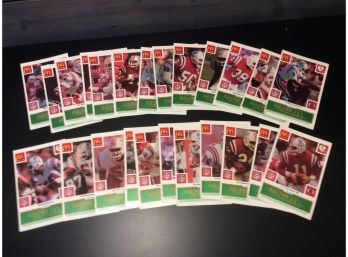 1986 McDonald's New England Patriots Cards Lot Of 24 Unscratched