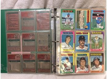 Book Of 274 1975-1976 Topps Baseball Cards With Hall Of Famers