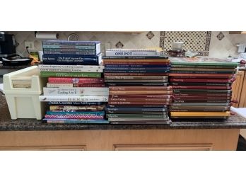 Large Collection Of Cookbooks - 60 Pieces