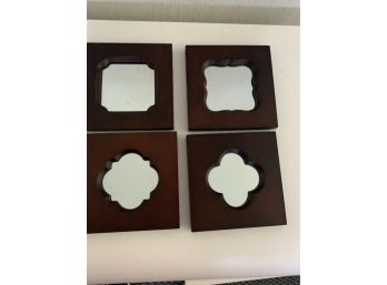 Four Small Decorative Wall Mirrors