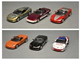 Collection Of Greenlight Die-cast Corvette Pace Cars 1:24
