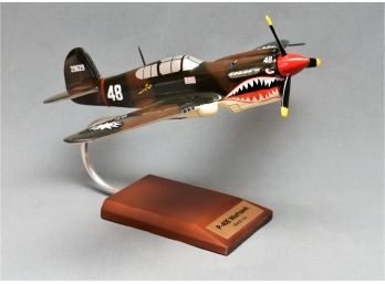 P-40E Warhawk Fighter With Base