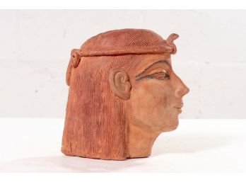Terracotta Egyptian Inspired Bust