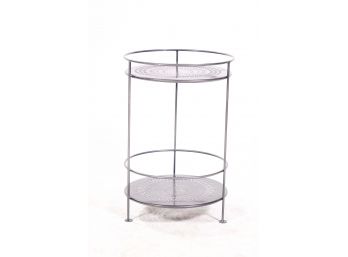 Laser Cut Metal Accent Table