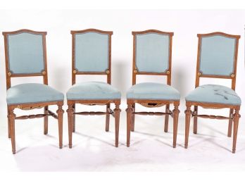 Set Of Four Neoclassical Dining Chairs