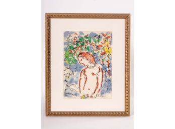 Marc Chagall Lithograph ' Jour De Printemps' 1972