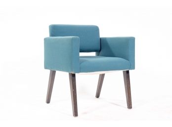 Teal Blue Modern Armchair