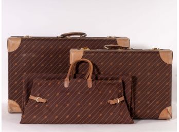 Outstanding Trio Of Vintage Gucci Luggage Pieces