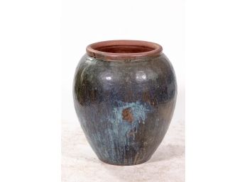 Substantial Glazed Earthenware Urn