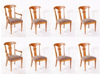 Set Of Eight Ethan Allen Dining Chairs