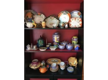 Large Lot Of Japanese Luster Ware Collection Noritake And More.