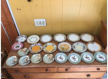 Collection Of 14 Japanese Luster Ware 71/2' Plates.