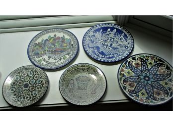 Lot Of 5 Plates From Isreal