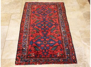 A Hand Knotted Indo-Persian Wool Rug