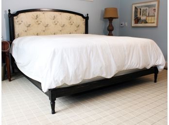 A Louis XVI Style Upholstered King Bedstead By Louis Solomon Furniture