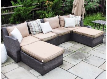 A Modern Outdoor Sectional By Sirio Furniture With Sunbrella Cushions