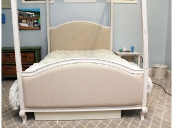 A Modern Full Size Canopy Bedstead (AS IS) By Pottery Barn Teen