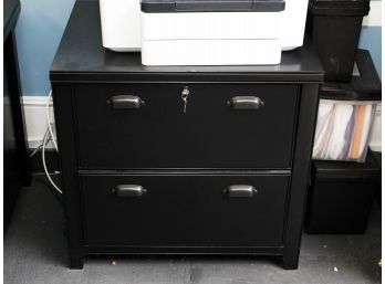 A Double File Drawer In Matte Black