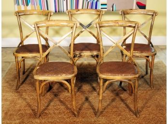 S Set Of 5 French Bistro Chairs By Restoration Hardware