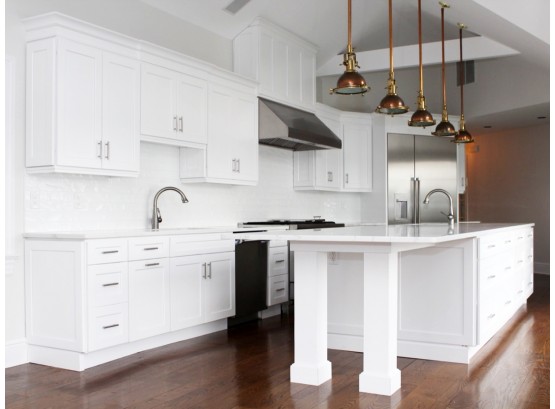 A Full Luxury Designer Kitchen - Marble, Sinks/Fitting, And Cabinetry