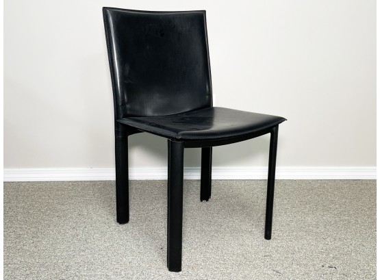 A Modern Leather Side Chair By Room And Board