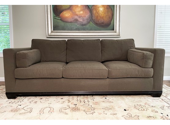 A Modern Down Stuffed Upholstered Sofa By Baker Furniture