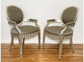 A Pair Of Upholstered Fauteuils