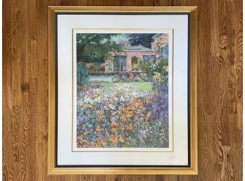 A Large Giclee Print In Gilt Wood Frame, Signed Plisson