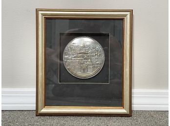 A Holy Land Themed Cast Metal Medallion