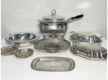 An Assortment Of Vintage Silverplate