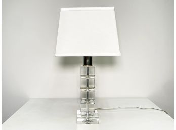 A Modern Crystal Lamp By Room And Board