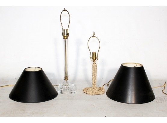 A Lamp Pairing - With Black Shades