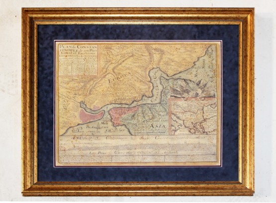 A Framed Antique Map