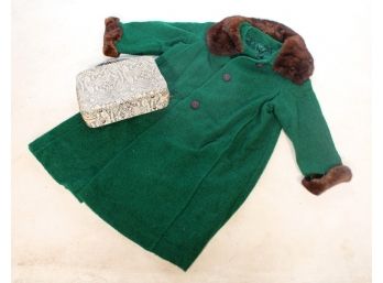 Snakeskin Bag And Vintage Coat