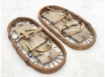 A Pair Of Antique Snow Shoes