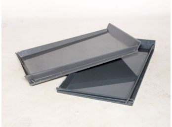 A Pair Of Modern Lacquerware Cocktail Trays
