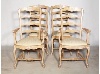 A Set Of 4 Italian Export Ladder Back Chairs By CM