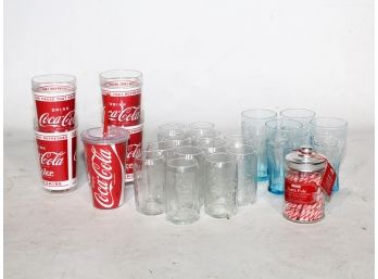 Plastic And Glassware - Coke Themed