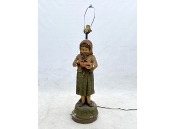 A Vintage Ceramic Figural Lamp