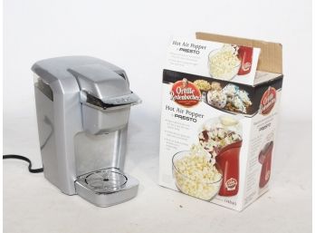 A Keurig And Popcorn Maker