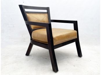 A Leather Armchair By Modernism
