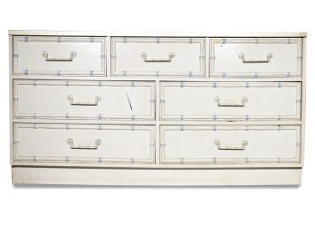 A Vintage Dresser With Faux Bamboo Details