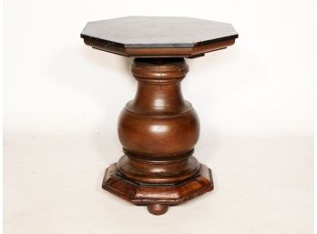 A Solid Wood Pedestal, Or Table Base