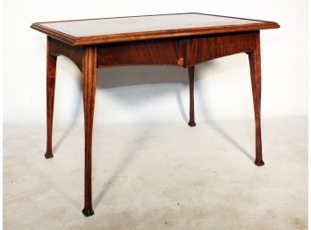 A Vintage Inlaid Marquetry Table By George C. Flint